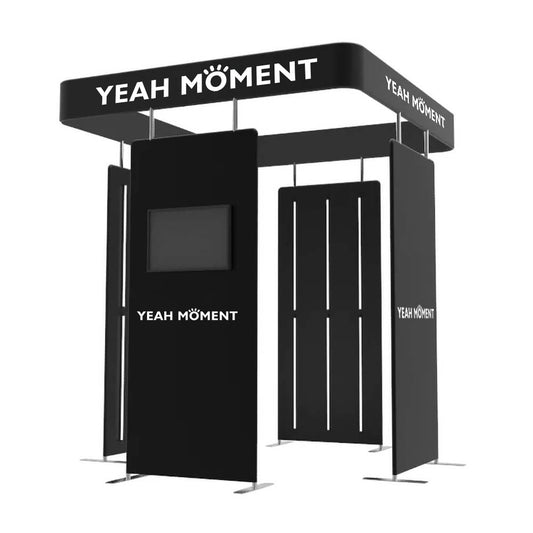 YeahMoment Enclosure Square LED 360 Photo Booth